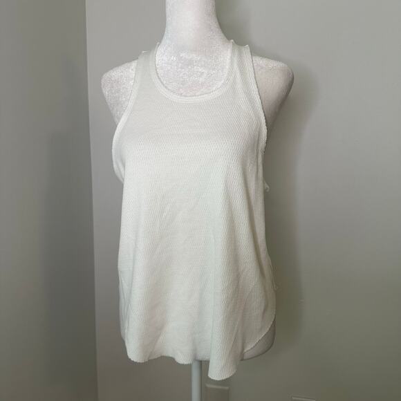 We the Free (Free People) white textured racerback tank top size XS - Picture 1 of 10
